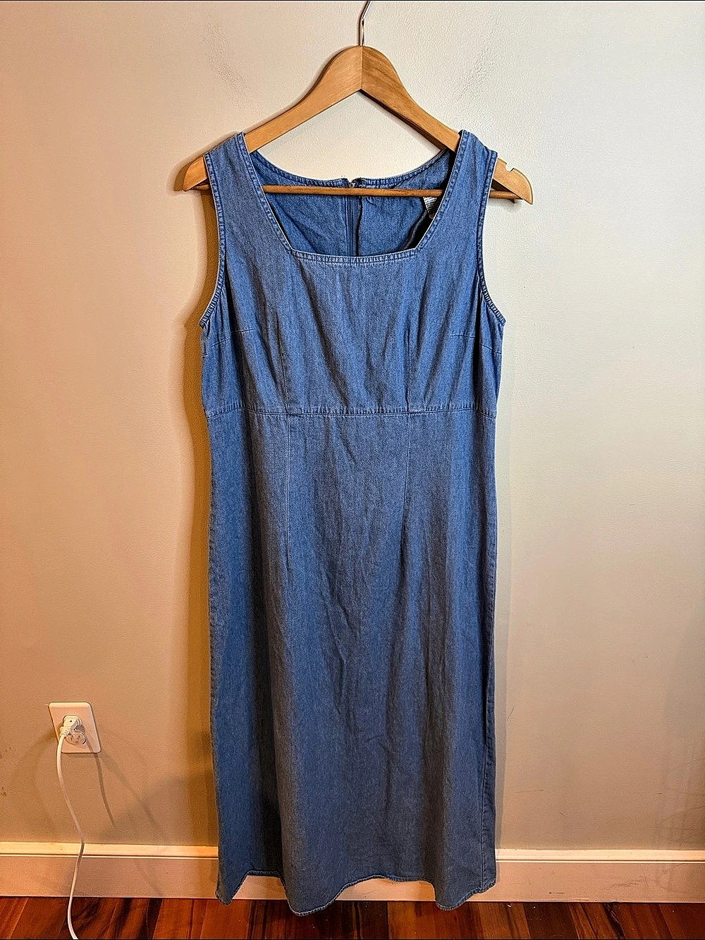 Sag Harbor Blue Cotton Maxi Dress